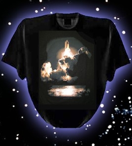 Night Launch Space T Shirt