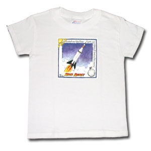 T-shirt espacial Moon Rocket Puff Youth