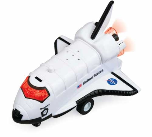 Space Shuttle (Vaivm Espacial) cintilante com funo retrocesso (pull back)